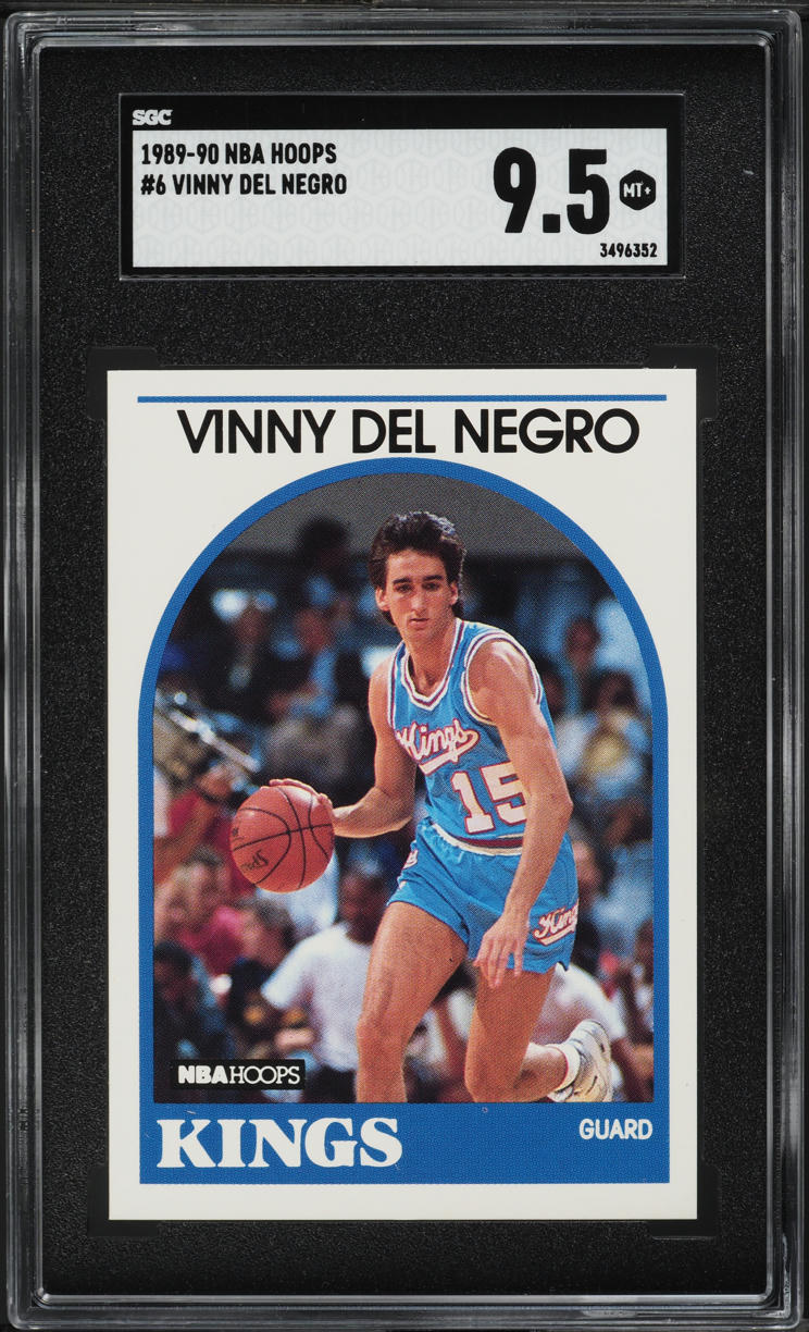 1989 Hoops Basketball Vinny Del Negro ROOKIE #6 SGC 9.5 MINT+