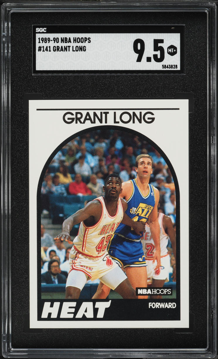 1989 Hoops Grant Long ROOKIE #141 SGC 9.5 MINT+