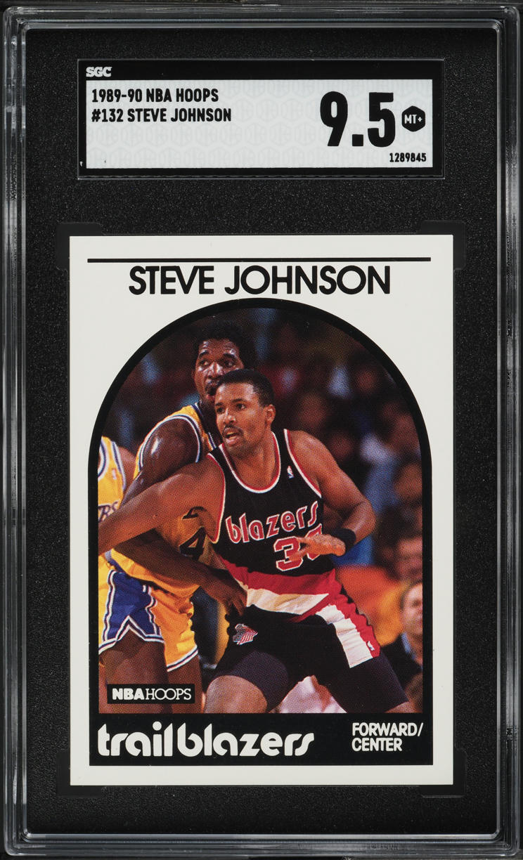 1989 Hoops Steve Johnson #132 SGC 9.5 MINT+
