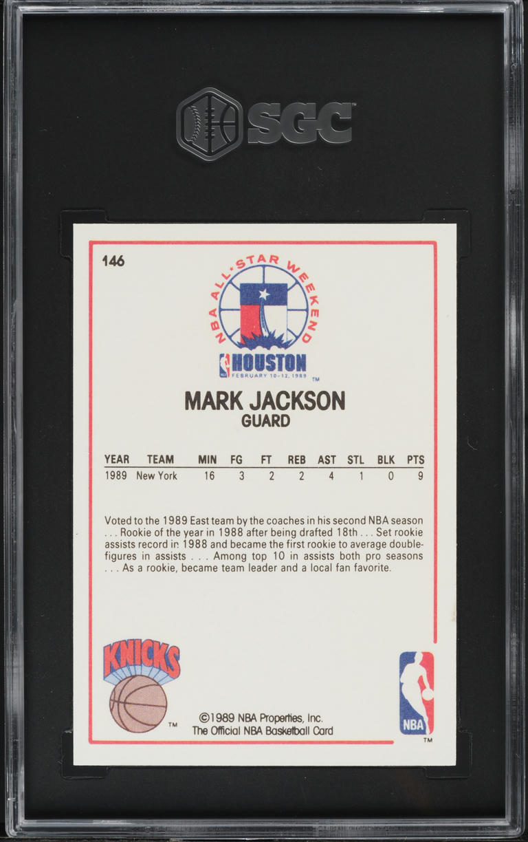 1989 Hoops Mark Jackson ALL-STAR #146 SGC 9 MINT