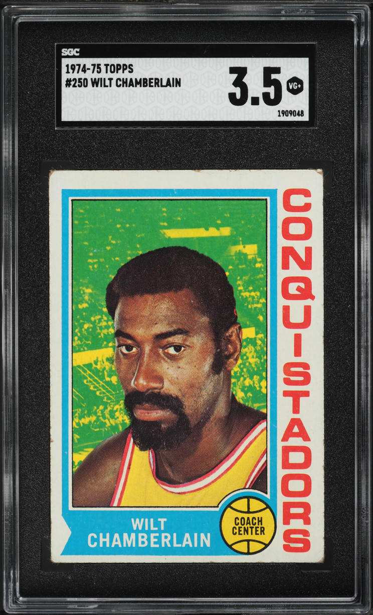 1974 Topps Basketball Wilt Chamberlain #250 SGC 3.5 VG+