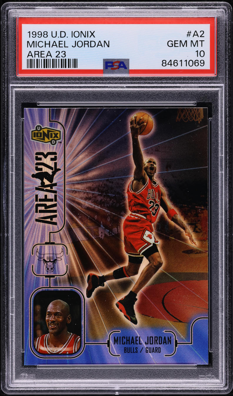 1998 Upper Deck Ionix Area 23 Michael Jordan #A2 PSA 10 GEM MINT