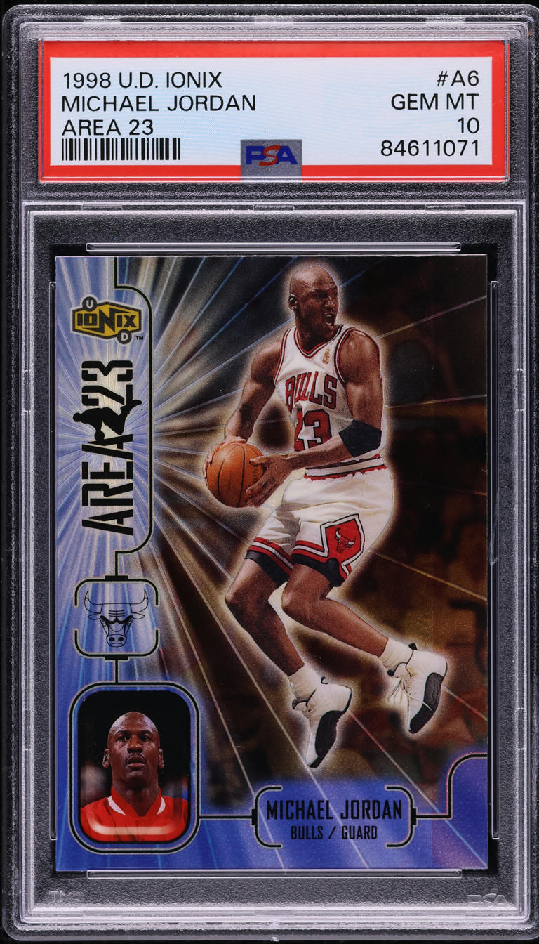 1998 Upper Deck Ionix Area 23 Michael Jordan #A6 PSA 10 GEM MINT