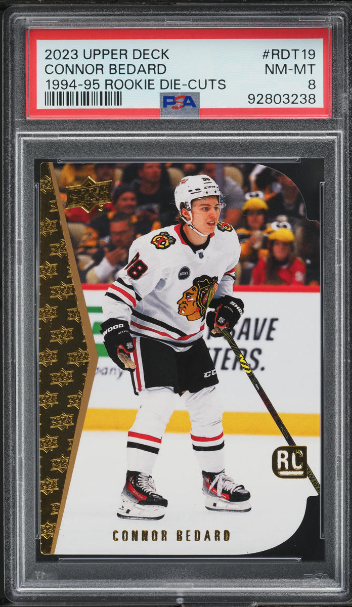 2023 Upper Deck '94 Die-Cut Connor Bedard ROOKIE #RDT-19 PSA 8 NM-MT