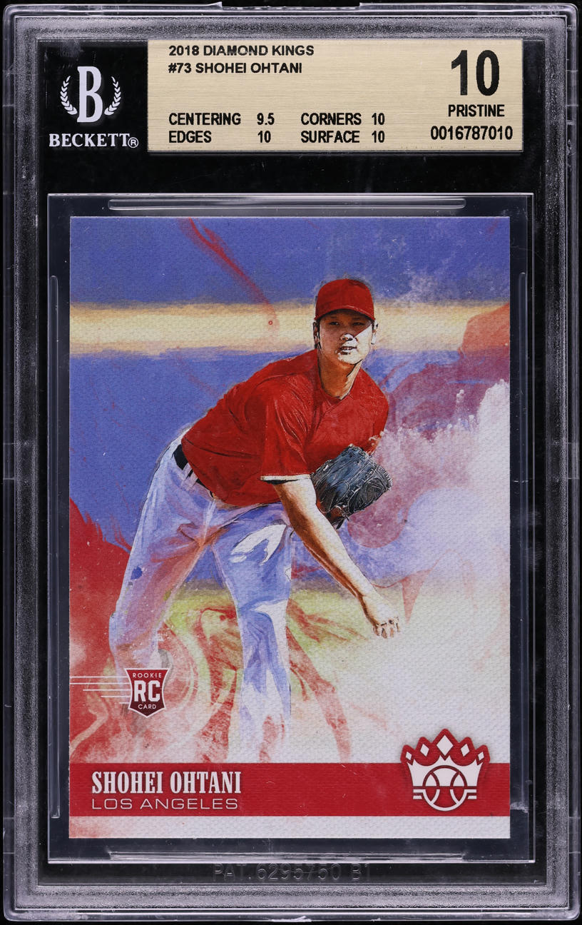 2018 Panini Diamond Kings Shohei Ohtani ROOKIE #73 BGS 10 PRISTINE