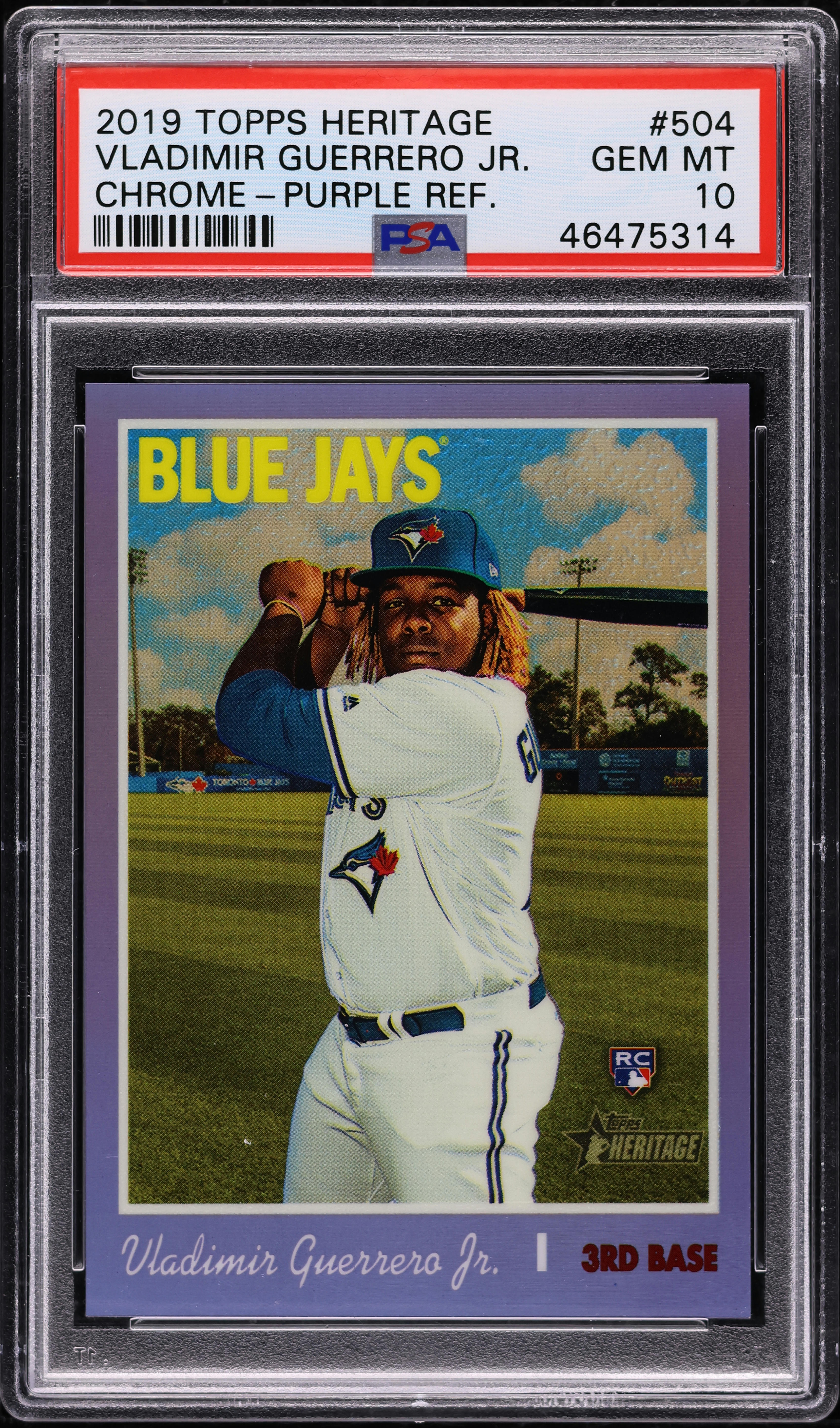 【PSA10】Guerrero Jr. 2019 Topps Chrome RC PSA10】Guerrero Jr. 2019 Topps Chrome RC - メルカリ