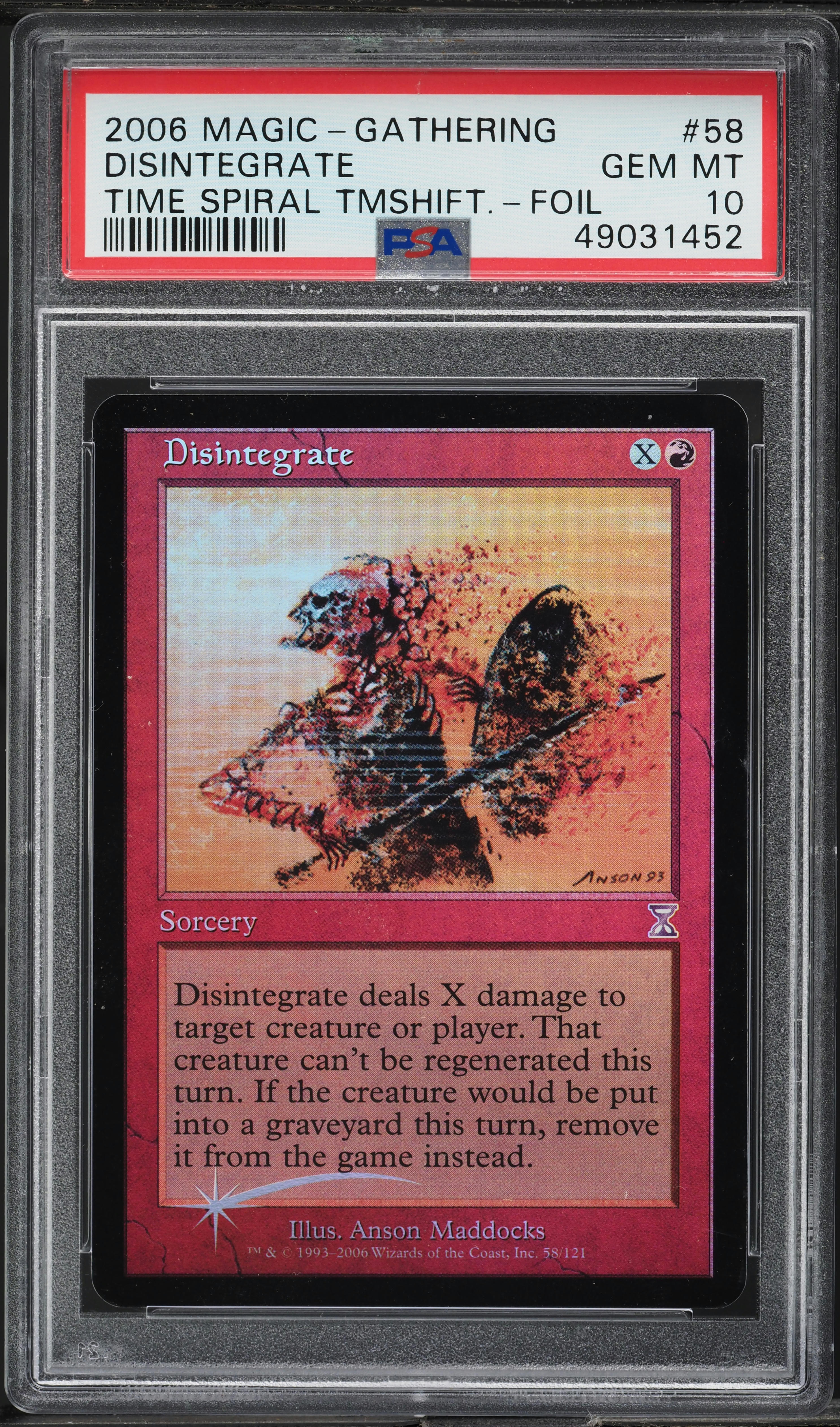 2006 Magic The Gathering MTG Time Spiral Timeshifted Foil