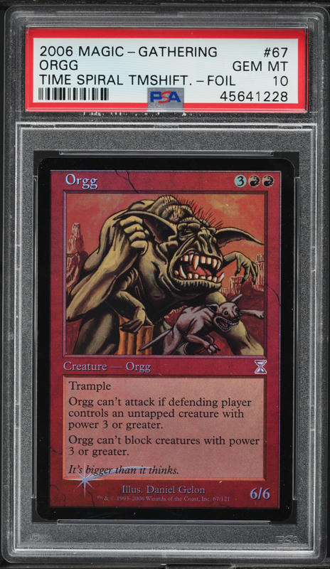 2006 Magic The Gathering MTG Time Spiral Timeshifted Foil Orgg #67