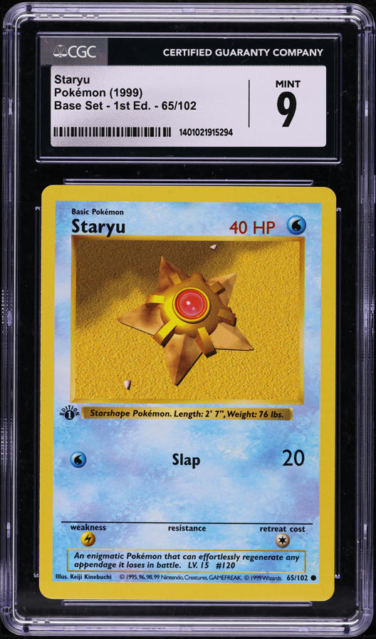 staryu pokemon card 1995 - 120/165 - Pokemon 151 - Reverse Foil Water Water Slap (20) Weakness Lightning 2 Retreat Cost Staryu | XYBREAKthrough | TCG