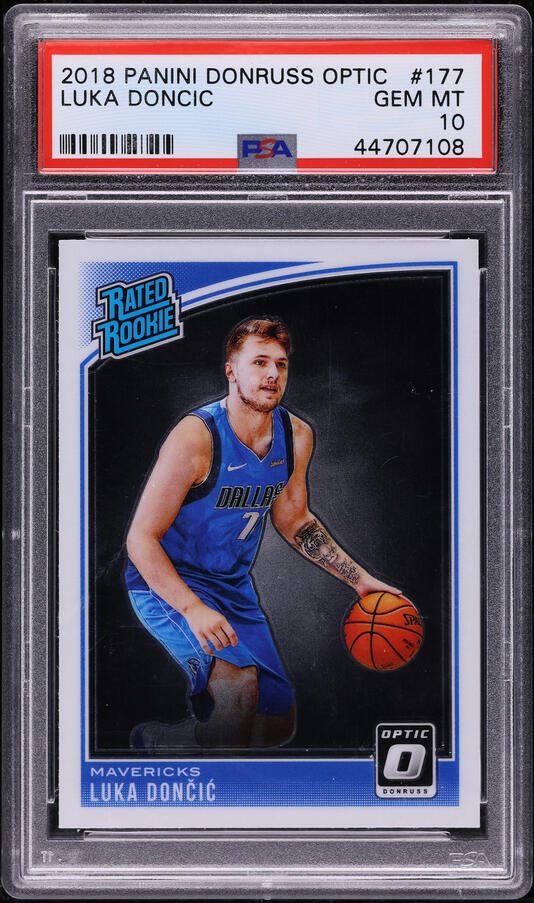 2018 Donruss Optic Luka Doncic ROOKIE #177 PSA 10 GEM MINT on