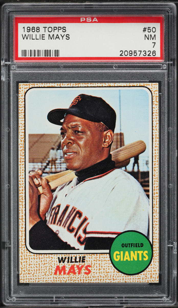 1968 Topps Willie Mays #50 PSA 7 NRMT