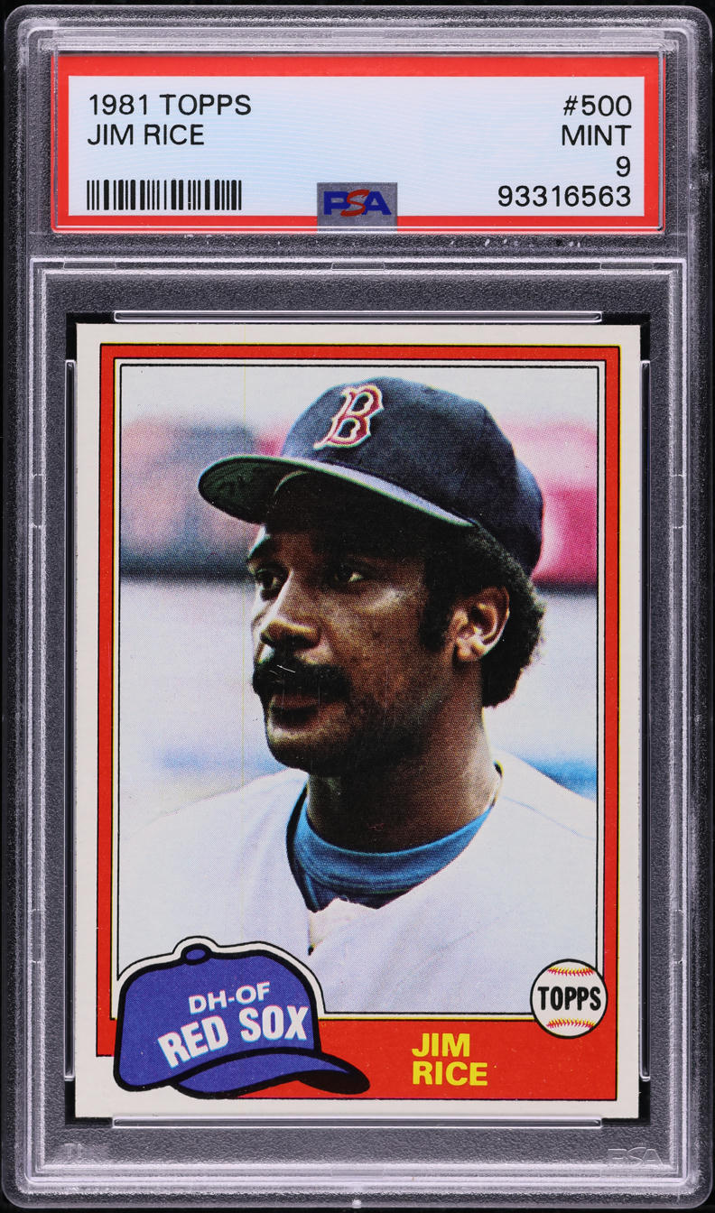 1981 Topps Jim Rice #500 PSA 9 MINT