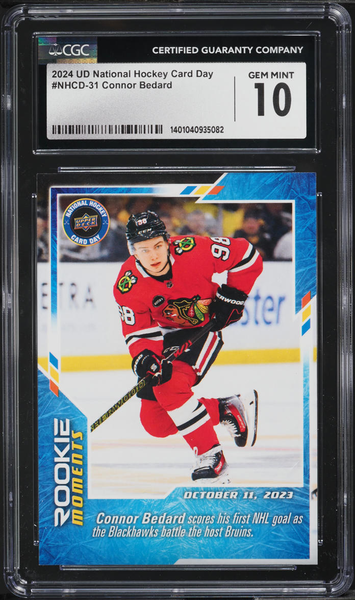 2024 Upper Deck National Hockey Card Day Connor Bedard #NHCD-31 CGC 10 GEM MINT