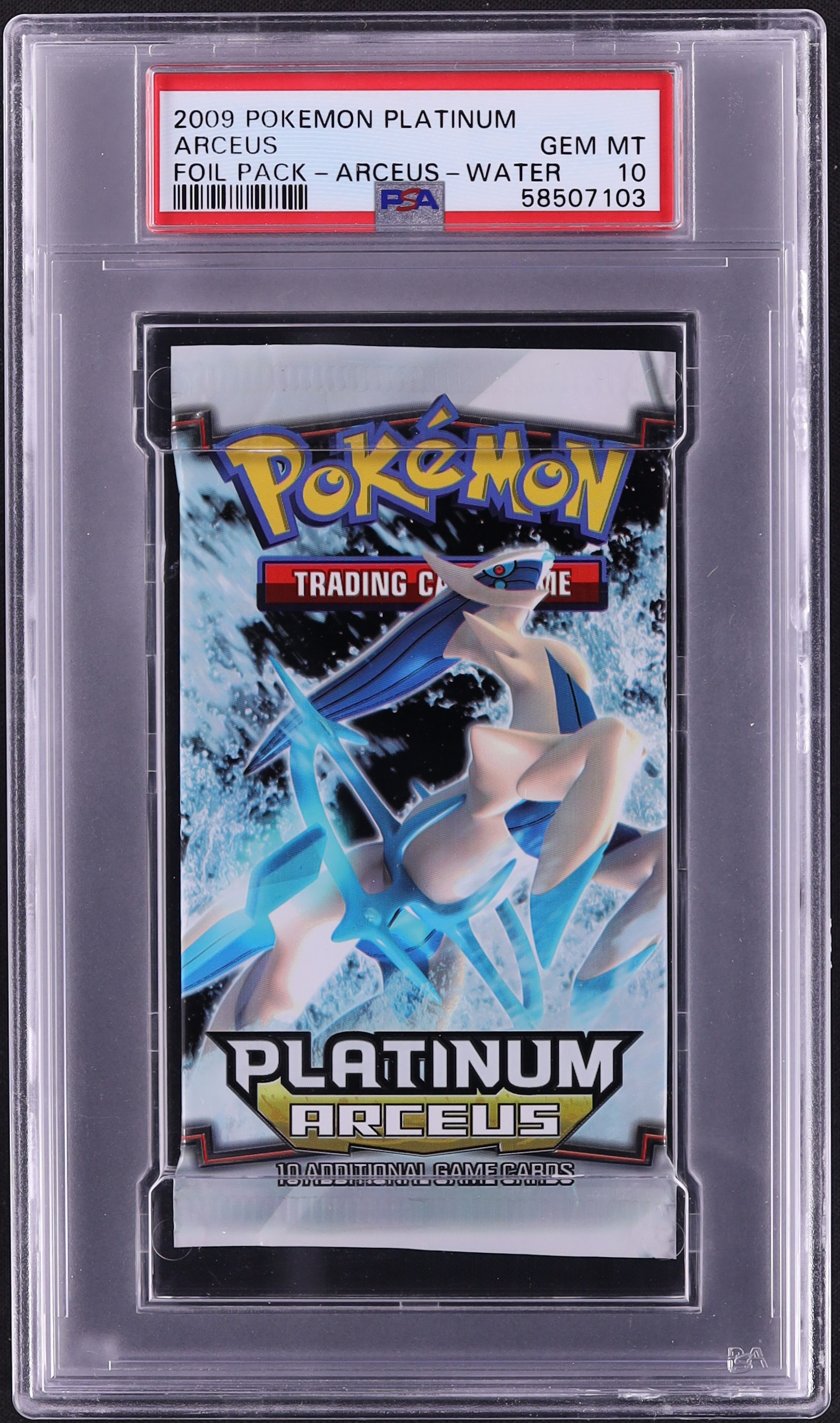 2009 Pokemon Platinum Arceus Water Arceus Foil Pack PSA 10 GEM