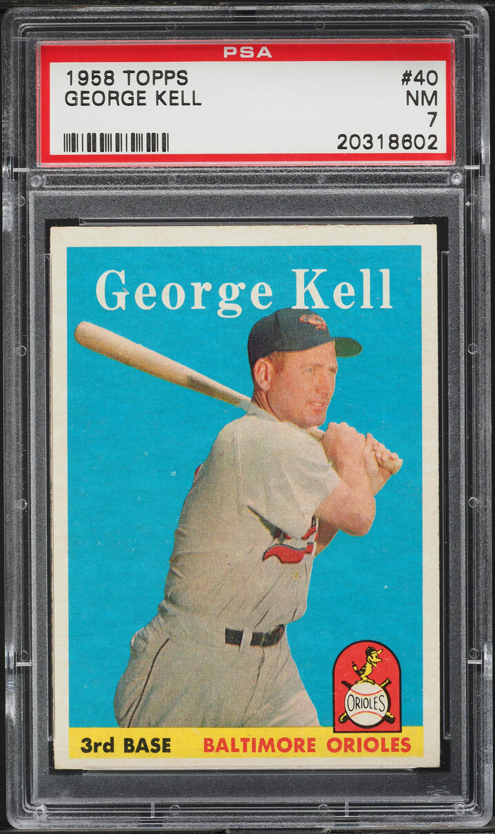 1958 Topps George Kell #40 PSA 7 NRMT