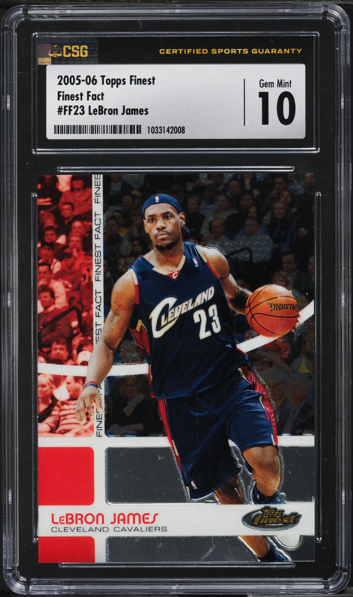 LeBron James 2005 Topps Finest #FF23 Finest Fact /1899 Price Guide 