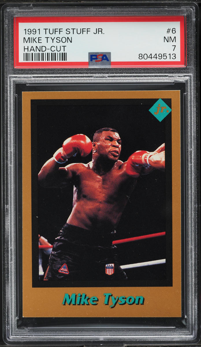 1991 Tuff Stuff Jr. Mike Tyson #6 PSA 7 NRMT