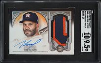 2023 Topps Dynasty Silver Jose Altuve PATCH AUTO /5 #DAP-JA6 SGC