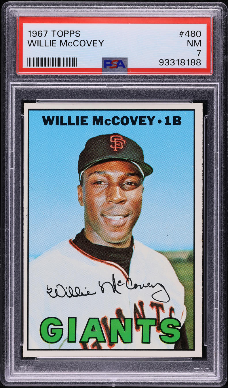 1967 Topps Willie McCovey #480 PSA 7 NRMT