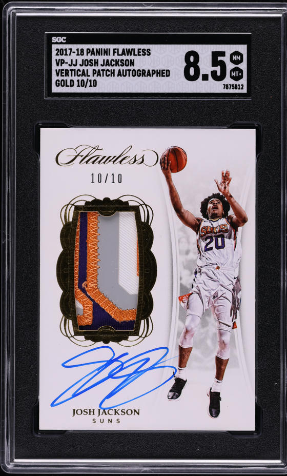 2017 Panini Flawless Vertical Gold Josh Jackson ROOKIE PATCH AUTO