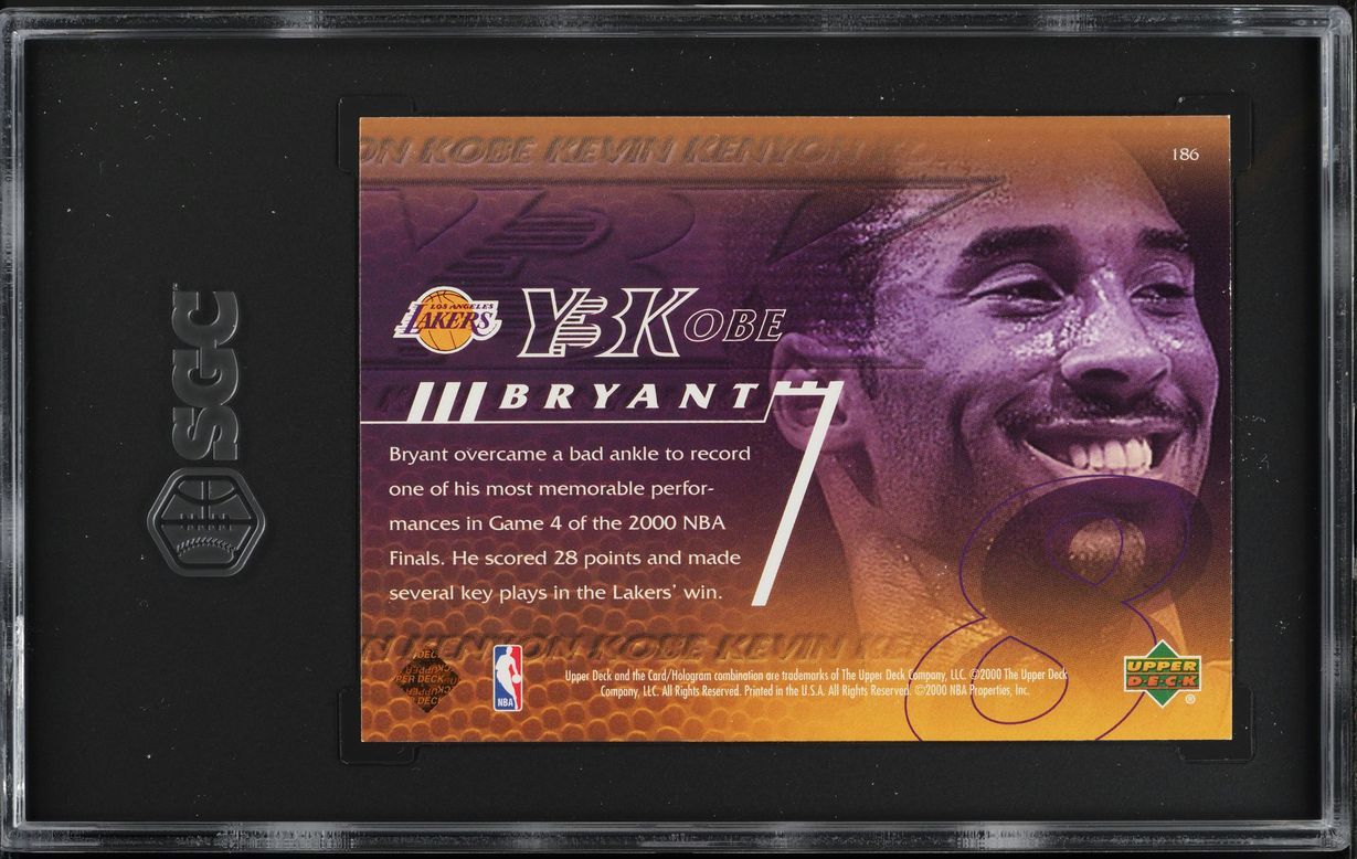 2000 Upper Deck Y3k Kobe Bryant #186 SGC 9 MINT