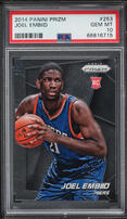2014 Panini Prizm Joel Embiid ROOKIE #253 PSA 10 GEM MINT on