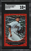 2013 Bowman Red Ice Carlos Correa ROOKIE /25 #BP100 SGC 10 GEM