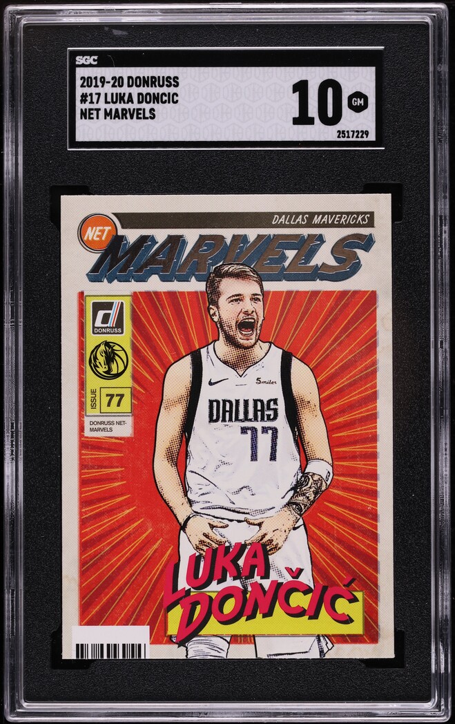 2019 Donruss Net Marvels Luka Doncic #17 SGC 10 GEM MINT