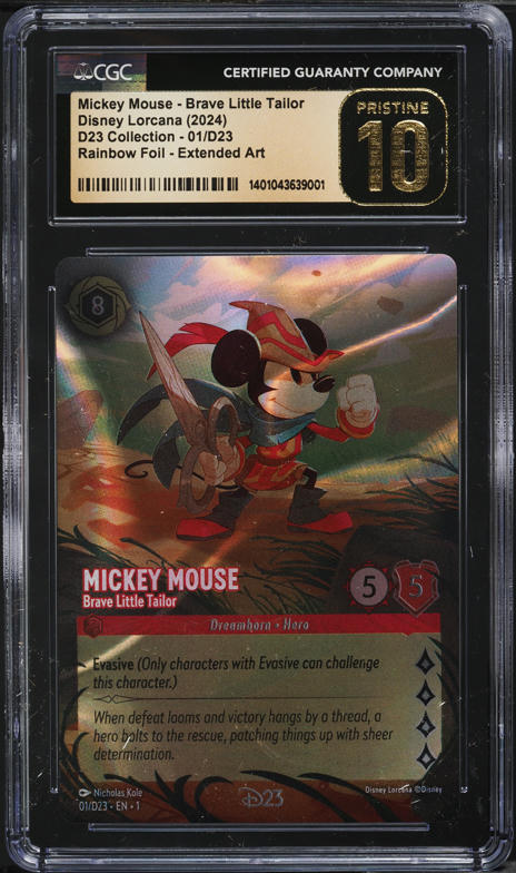 2024 Disney Lorcana D23 Expo Promo Mickey Mouse #07 PSA 10 GEM