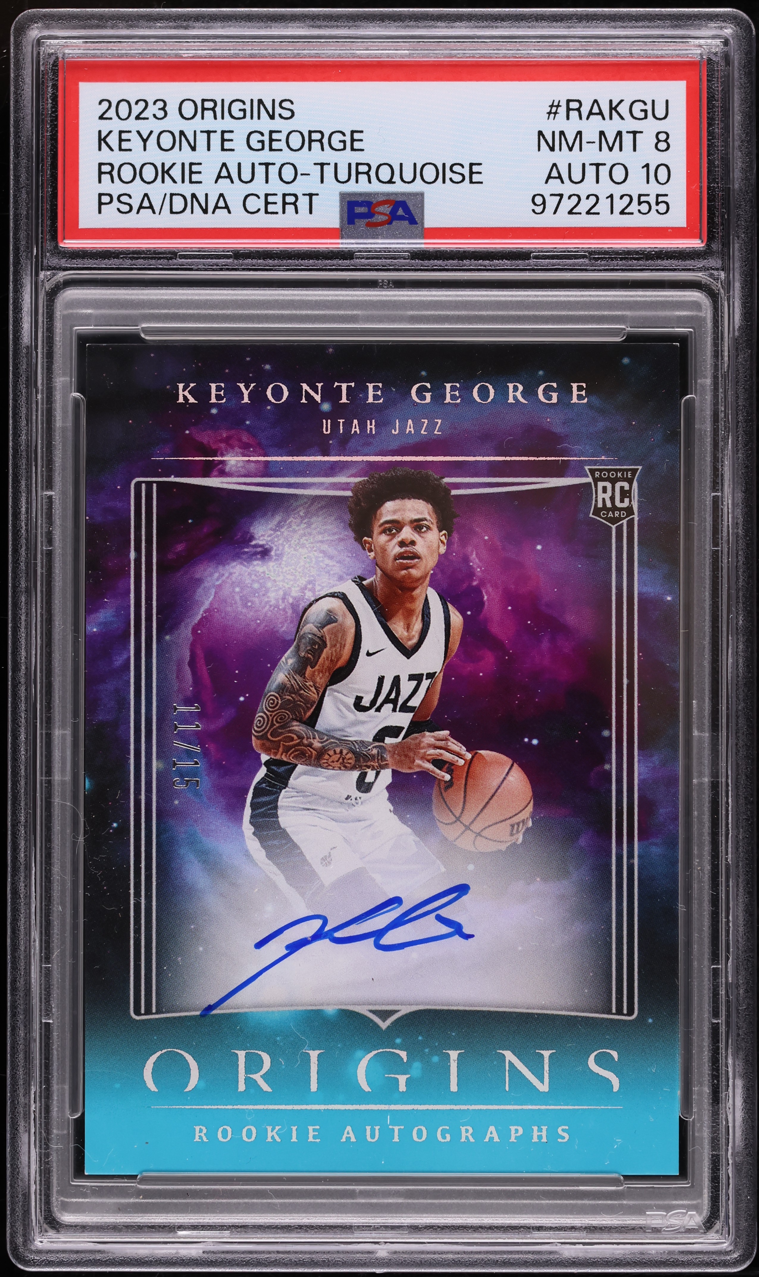 2023 Keyonte George Rookie Autograph Card PSA 9