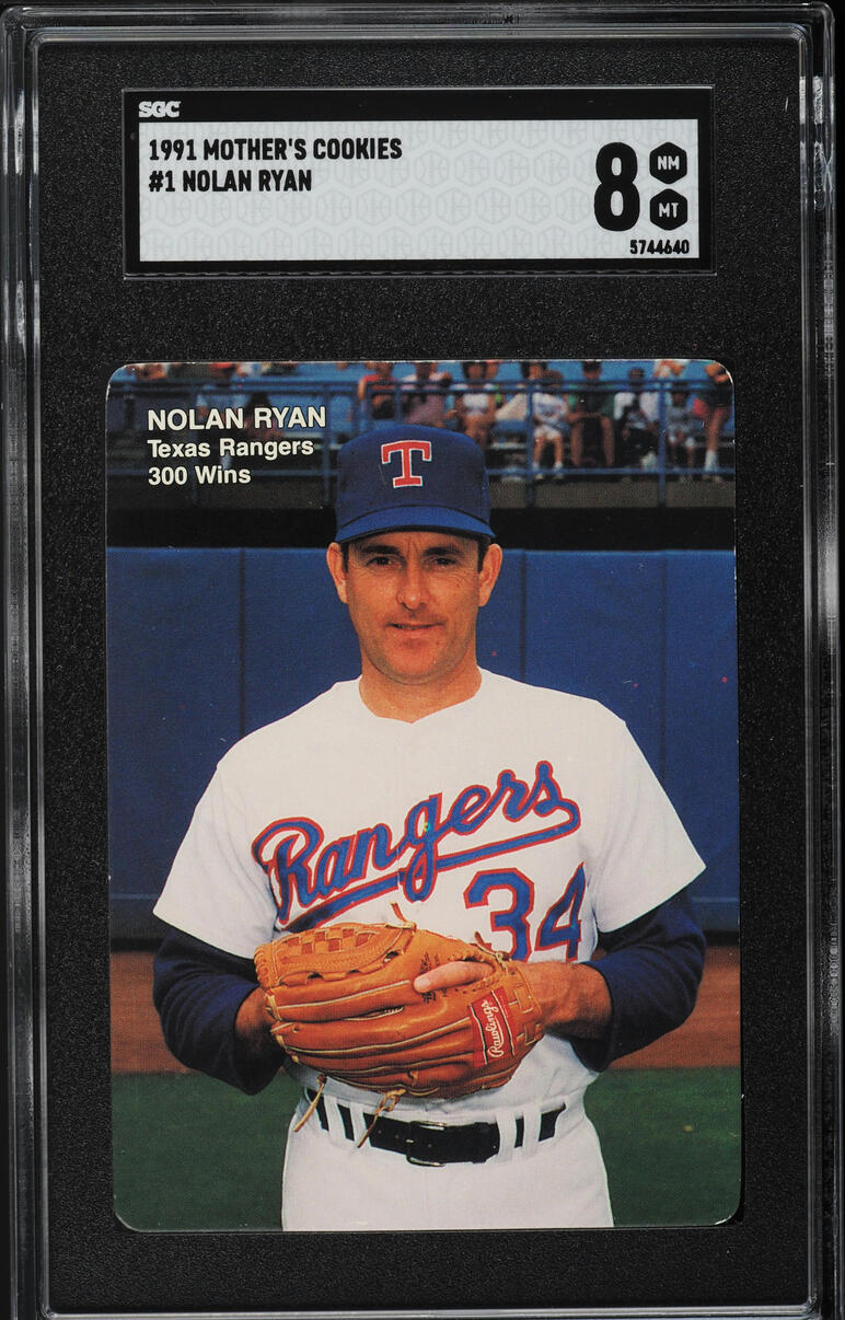 1991 Mother's Cookies 300 Wins Set Nolan Ryan #1 SGC 8 NM-MT