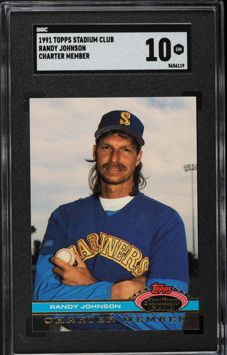 1991 Stadium Club Charter Member Randy Johnson SGC 10 GEM MINT