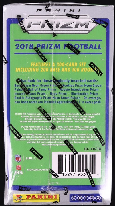 2018 Panini Prizm Football Sealed Mega Box Josh Allen Lamar Jackson ROOKIE?