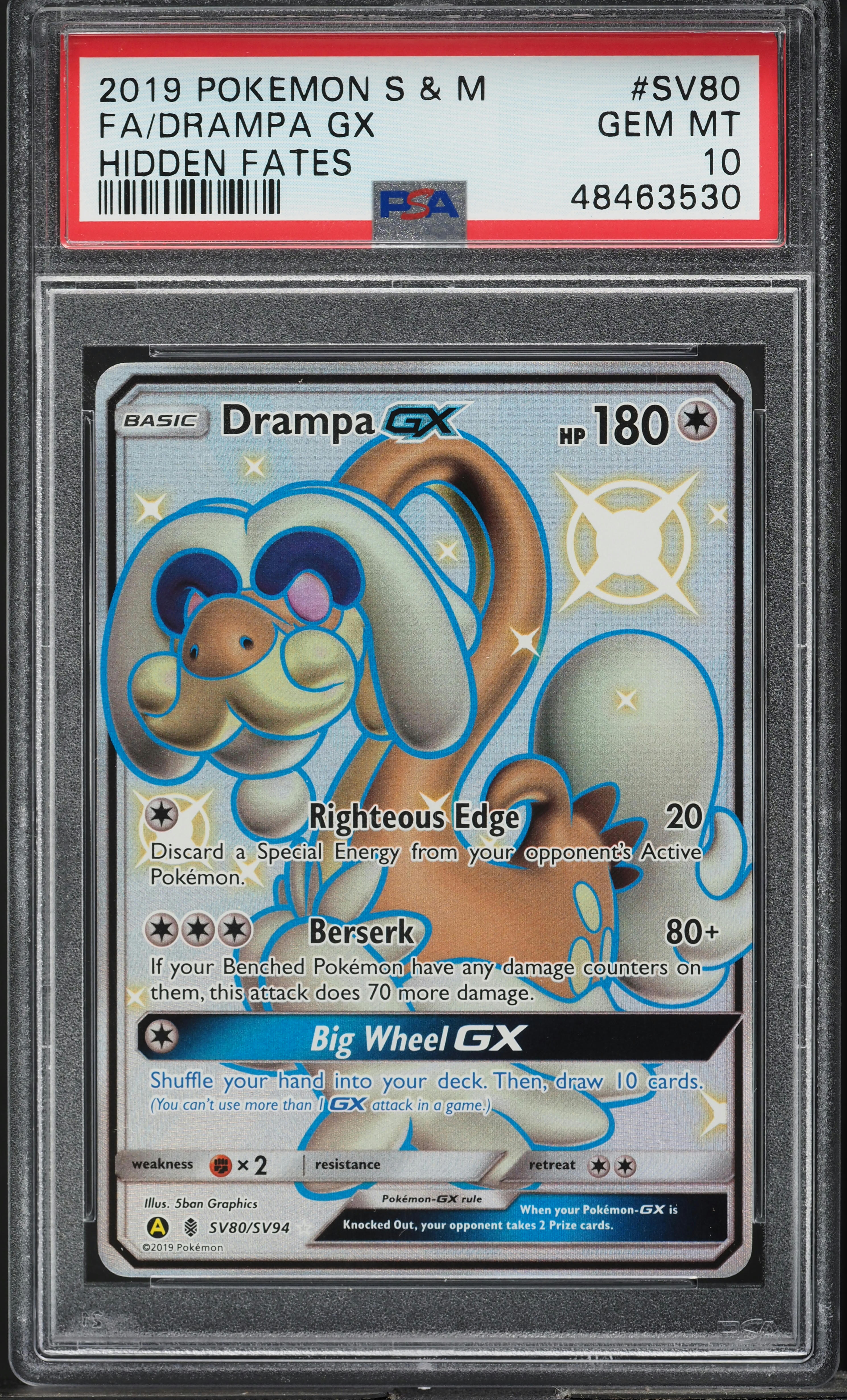 drampa gx pokemon card value TCG - SM8b - 243/150 (SSR) Colorless Originally released May 5 2019 Pokemon SM Hidden Fates