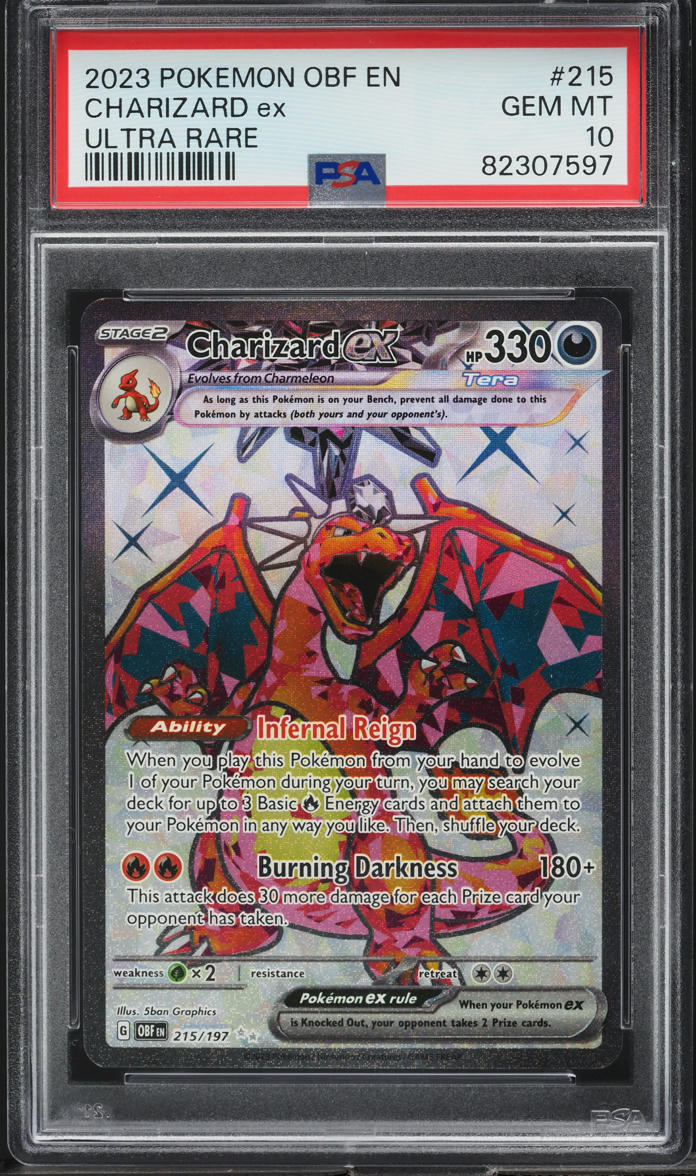 ultra rare charizard pokemon cards Mega X ex Pokmon Japanese Inferno X Mega #116/08  Piece Of The Game Encased in a durable acrylic holder to highlight the vibrant artwork of this fan 2023 Pokemon SV Obsidian Flames