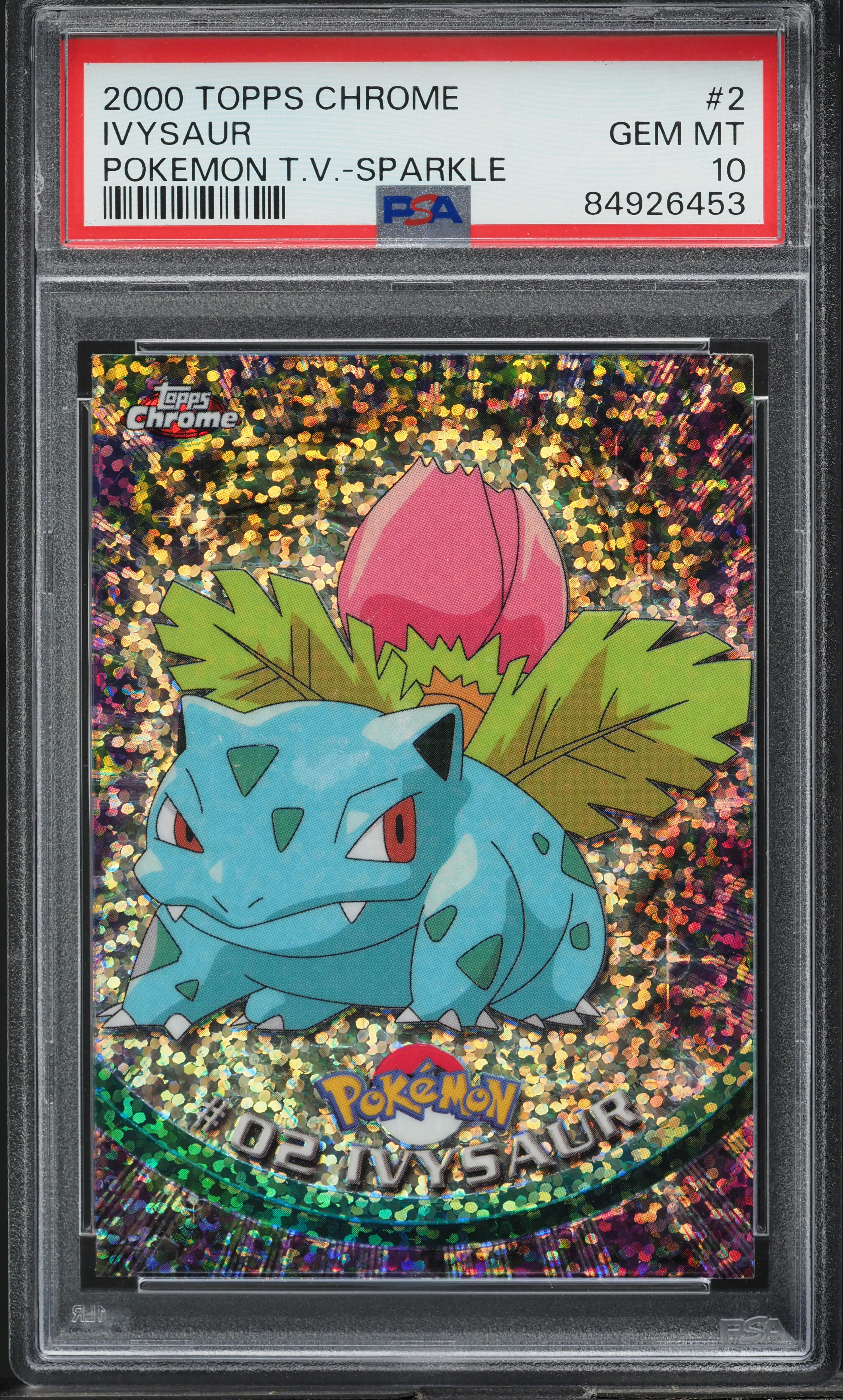 2000 Topps Chrome Pokemon Series 1 Sparkle Ivysaur #2 PSA 10 GEM