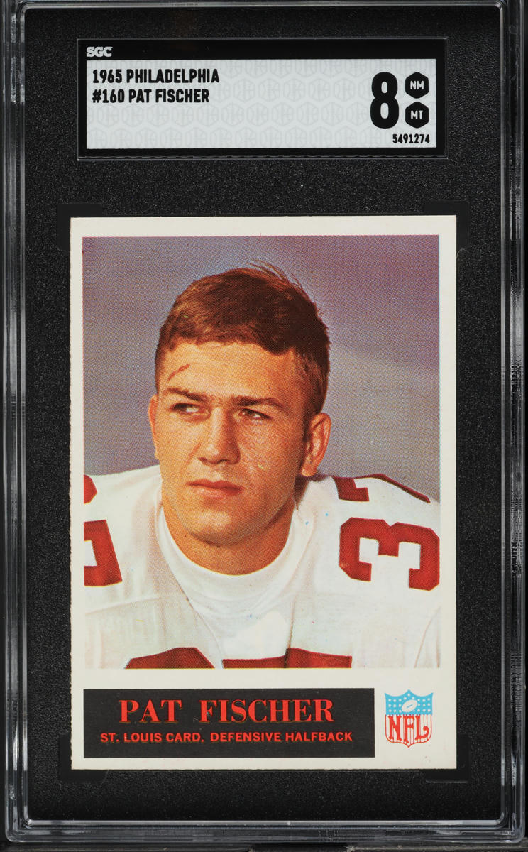 1965 Philadelphia Pat Fischer #160 SGC 8 NM-MT
