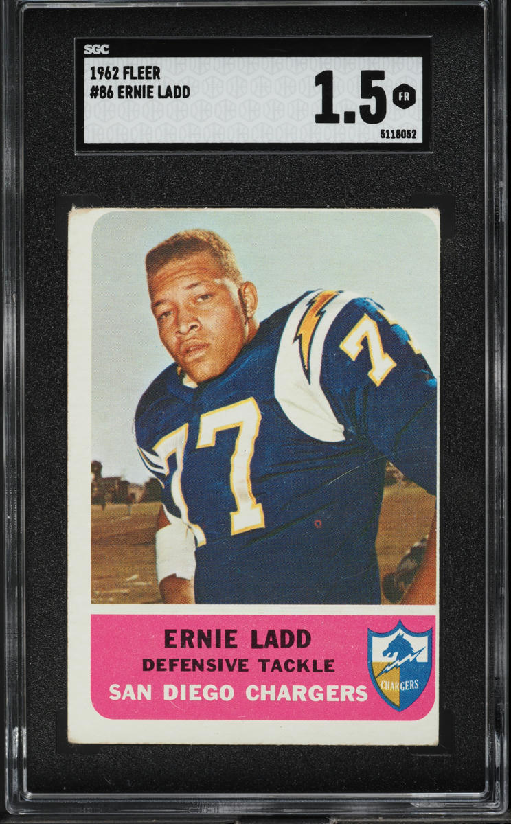 1962 Fleer Football Ernie Ladd #86 SGC 1.5 FR
