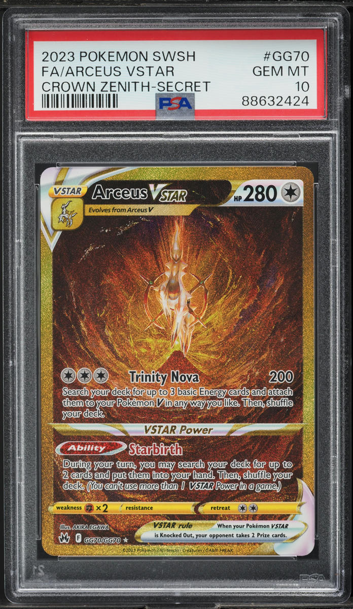 2023 Pokemon Sword & Shield Crown Zenith Full Art Arceus VSTAR #GG70 PSA 10  GEM on Fanatics Collect