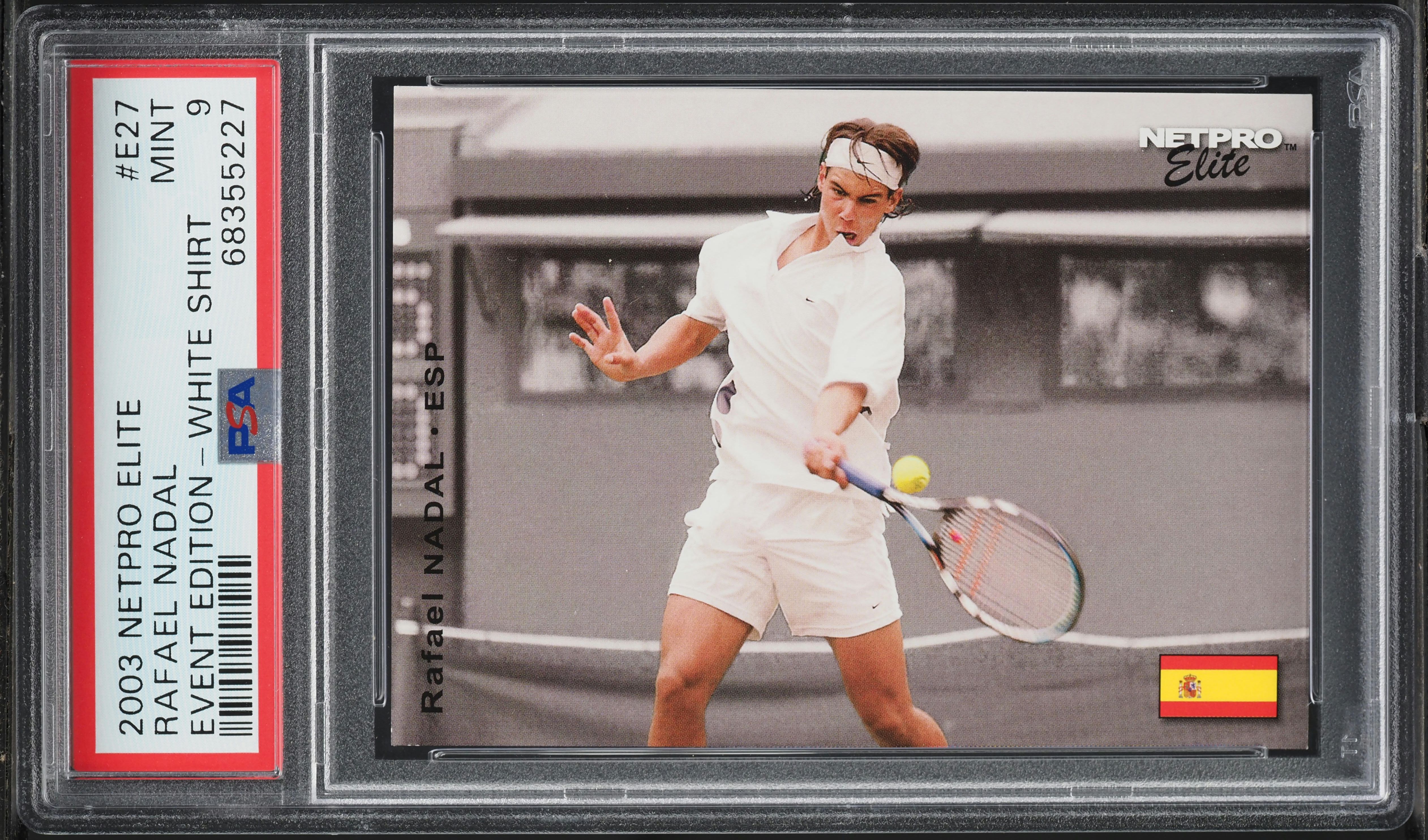 2003 Netpro Elite Event Edition White Shirt Rafael Nadal ROOKIE
