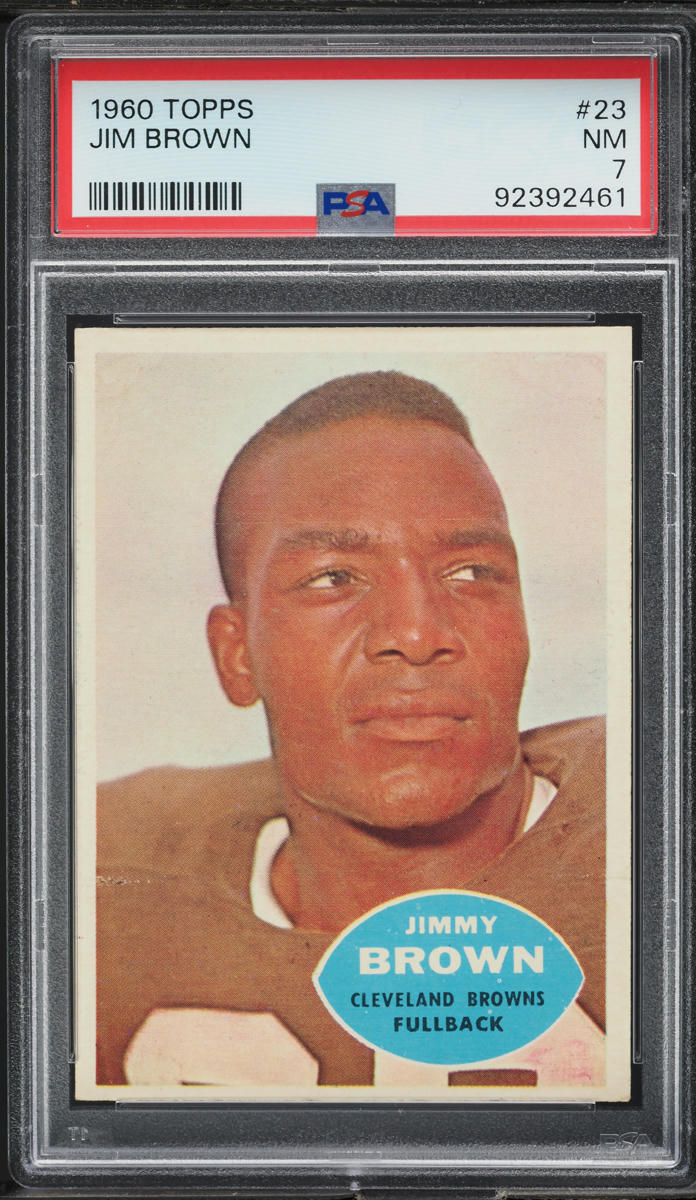1960 Topps Football Jim Brown #23 PSA 7 NRMT
