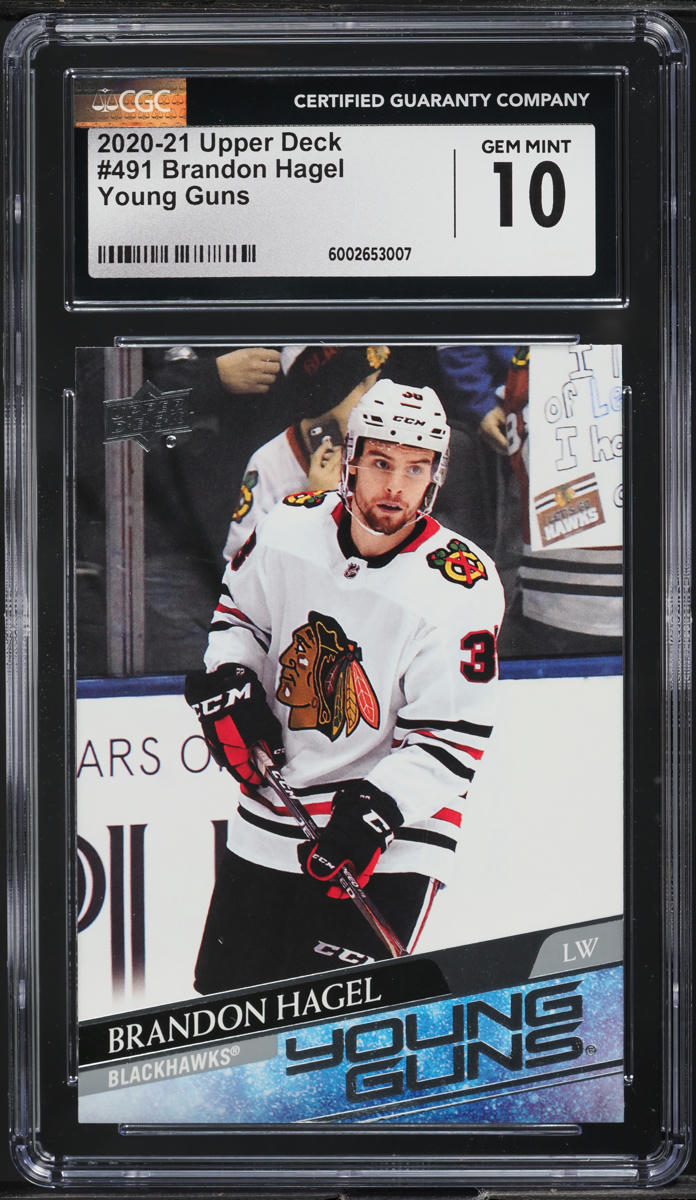 2020 Upper Deck Young Guns Brandon Hagel ROOKIE #491 CGC 10 GEM MINT