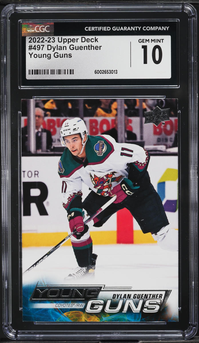 2022-23 Upper Deck Young Guns Dylan Guenther ROOKIE #497 CGC 10 GEM MINT