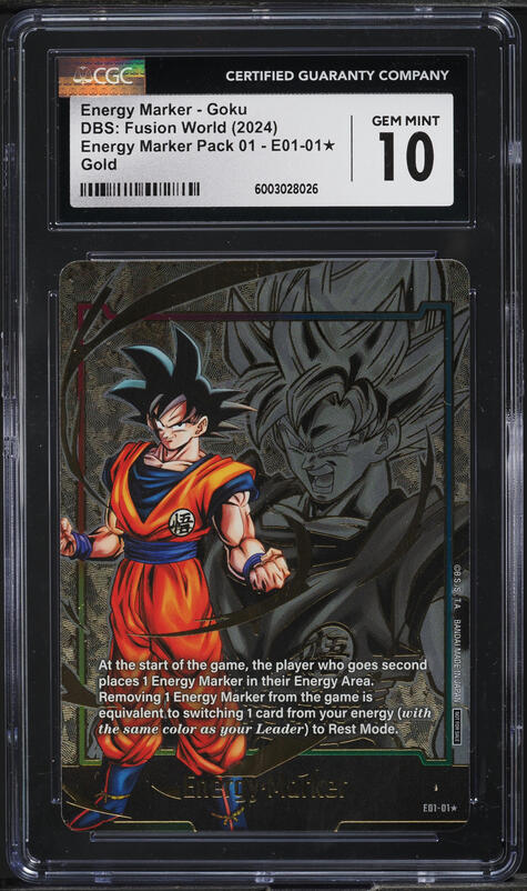 2024 DBS Fusion World Energy Marker Pack 01 Gold Energy Marker