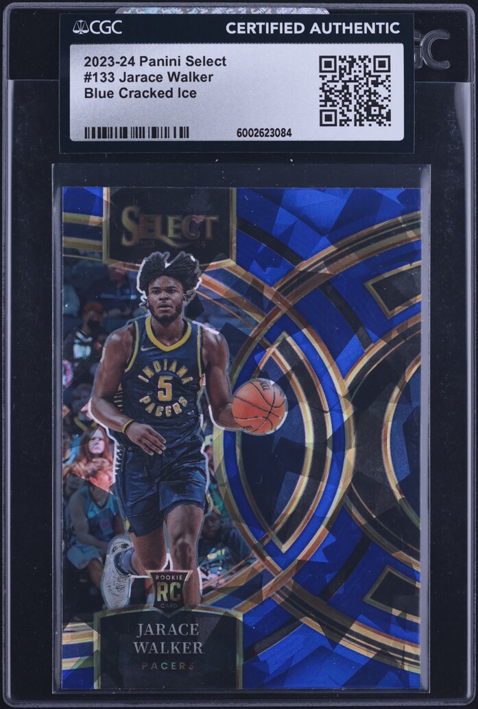 2023 Select Premier Level Blue Cracked Ice Jarace Walker ROOKIE #133 CGC AUTH