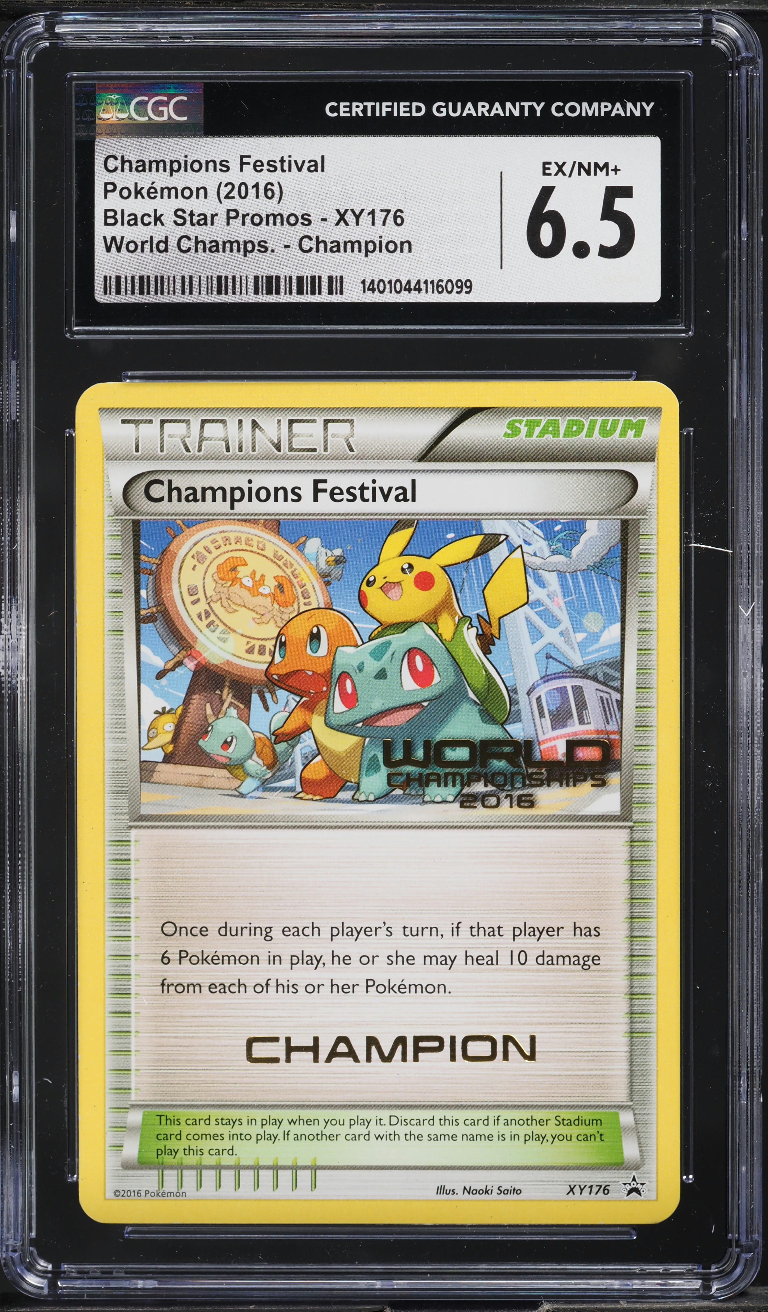 2016 Pokemon XY Black Star Promo World Champions Champion Festival
