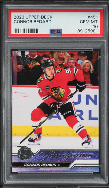 2023 Upper Deck Speckled Rainbow Foil Connor Bedard ROOKIE #740