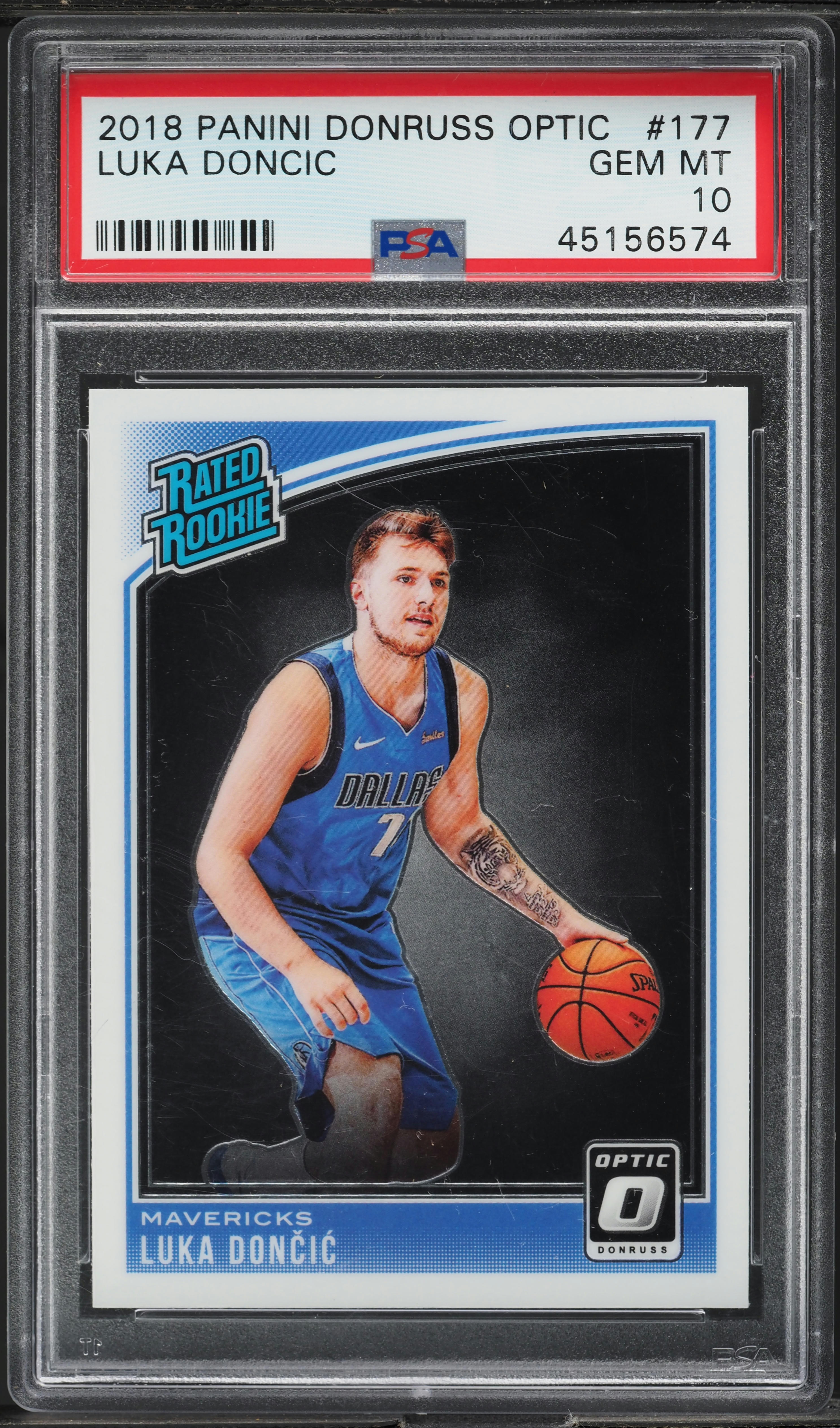 2018 Donruss Optic Luka Doncic ROOKIE #177 PSA 10 GEM MINT on