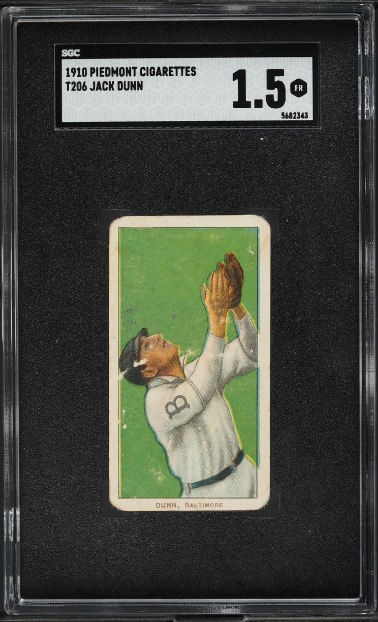 1909-11 T206 Jack Dunn BALTIMORE SGC 1.5 FR