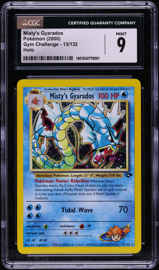 2000 Pokemon Gym Challenge 1st Edition Holo Misty's Gyarados #13